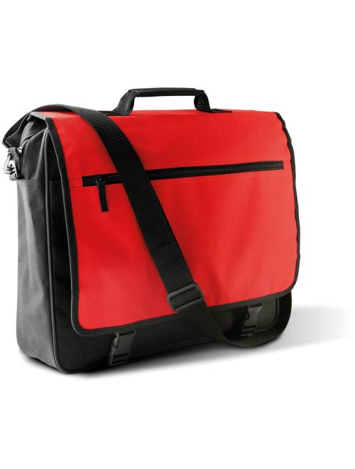 DOCUMENT BAG WITH FRONT FLAP