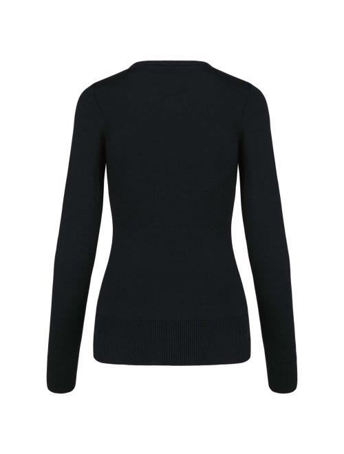 LADIES' V-NECK JUMPER