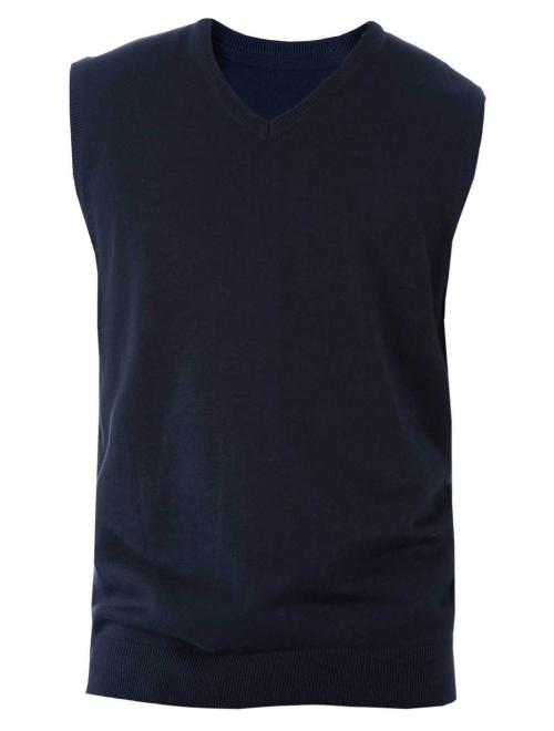 MEN'S SLEEVELESS V-NECK JUMPER