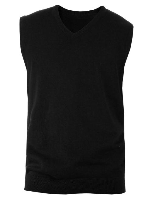 MEN'S SLEEVELESS V-NECK JUMPER