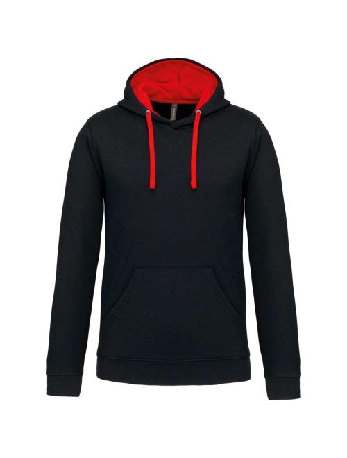 MEN'S CONTRAST HOODED SWEATSHIRT