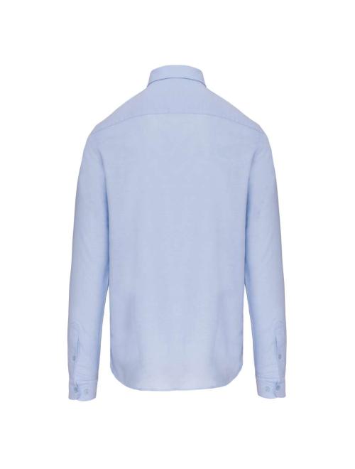 LONG-SLEEVED WASHED OXFORD COTTON SHIRT