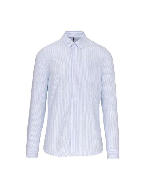 LONG-SLEEVED WASHED OXFORD COTTON SHIRT
