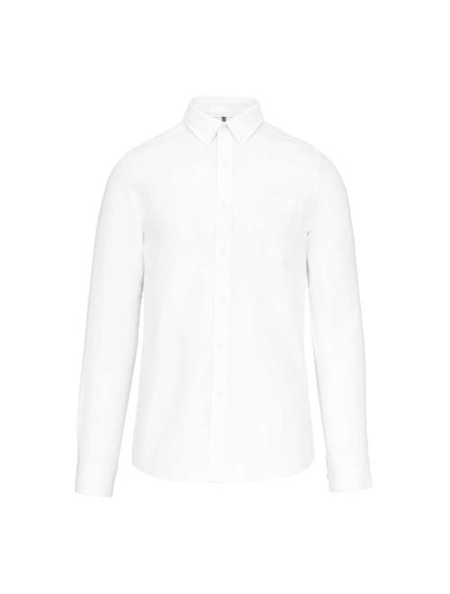 LONG-SLEEVED WASHED OXFORD COTTON SHIRT
