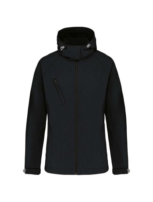 LADIES' HOODED SOFTSHELL JACKET