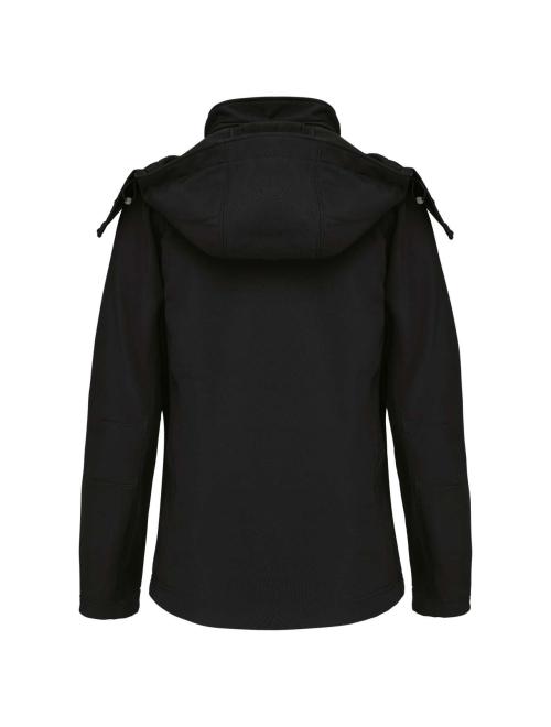 LADIES' HOODED SOFTSHELL JACKET