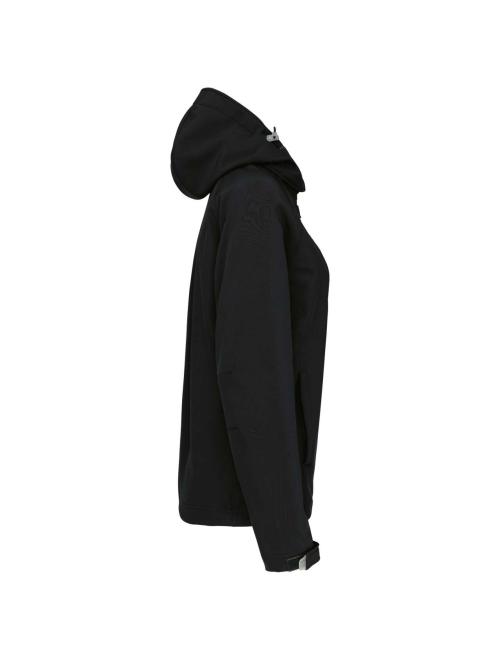 LADIES' HOODED SOFTSHELL JACKET