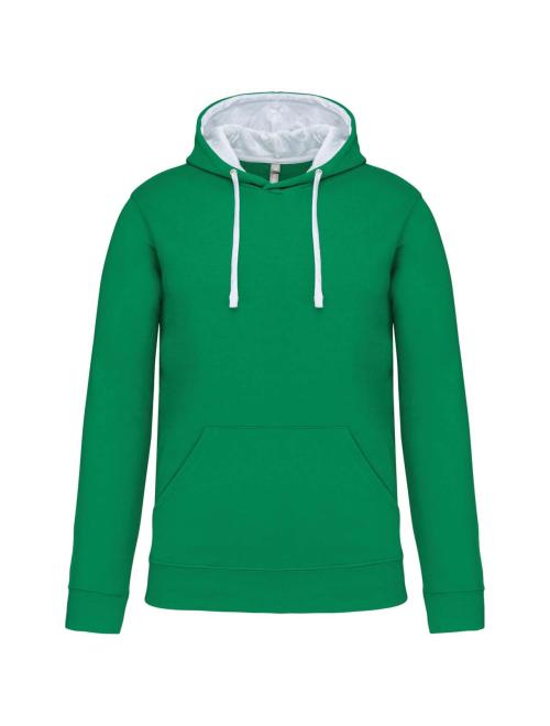 MEN'S CONTRAST HOODED SWEATSHIRT