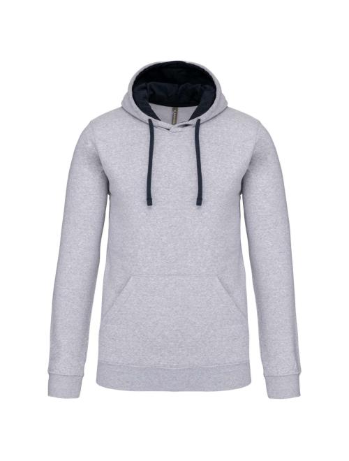 MEN'S CONTRAST HOODED SWEATSHIRT
