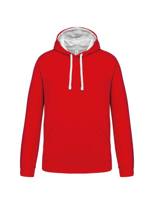 MEN'S CONTRAST HOODED SWEATSHIRT
