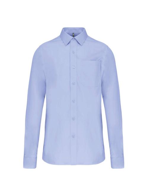 MEN'S LONG-SLEEVED COTTON POPLIN SHIRT
