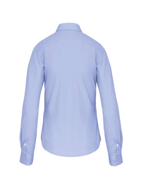 LADIES' LONG-SLEEVED COTTON POPLIN SHIRT