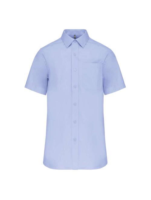 MEN'S SHORT-SLEEVED COTTON POPLIN SHIRT
