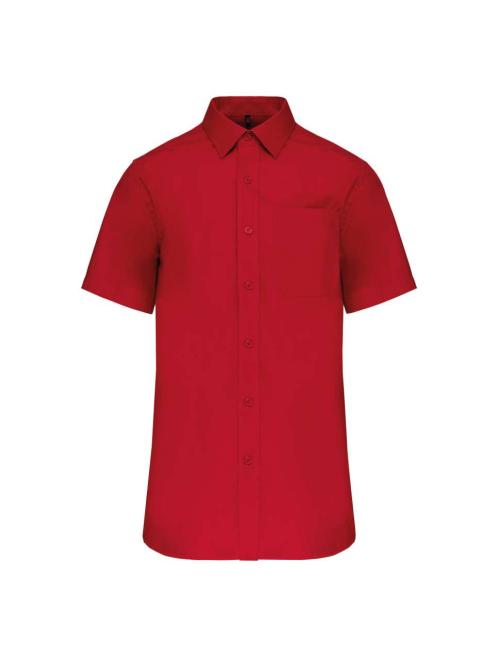 MEN'S SHORT-SLEEVED COTTON POPLIN SHIRT