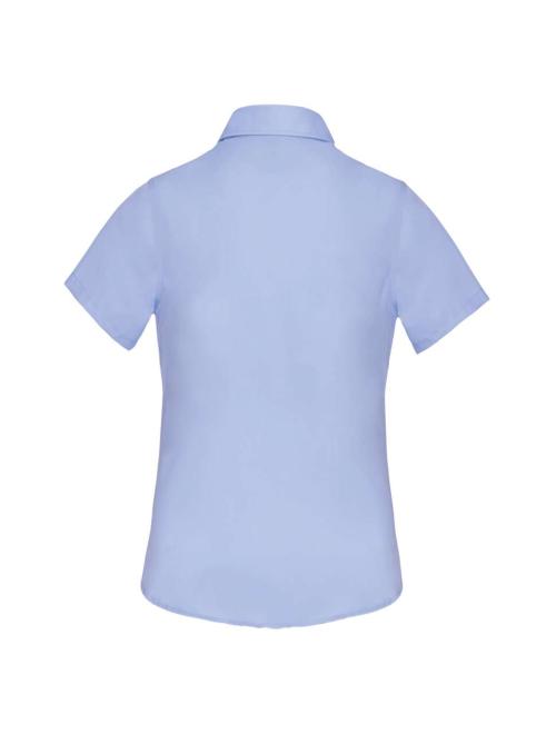 LADIES' SHORT-SLEEVED COTTON POPLIN SHIRT