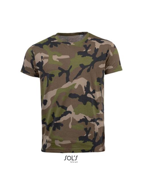CAMO MEN ROUND COLLAR T-SHIRT