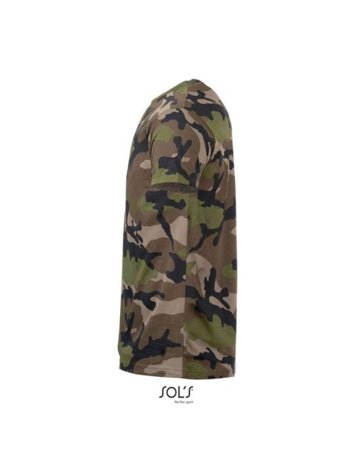CAMO MEN ROUND COLLAR T-SHIRT