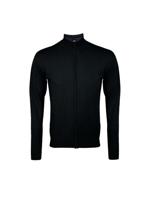 SOL'S GORDON MEN ZIPPED KNITTED CARDIGAN