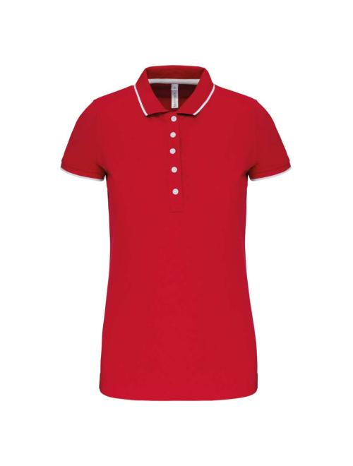 LADIES' SHORT-SLEEVED PIQUÉ KNIT POLO SHIRT LADIES' SHORT-SLEEVED PIQUÉ KNIT POLO SHIRT