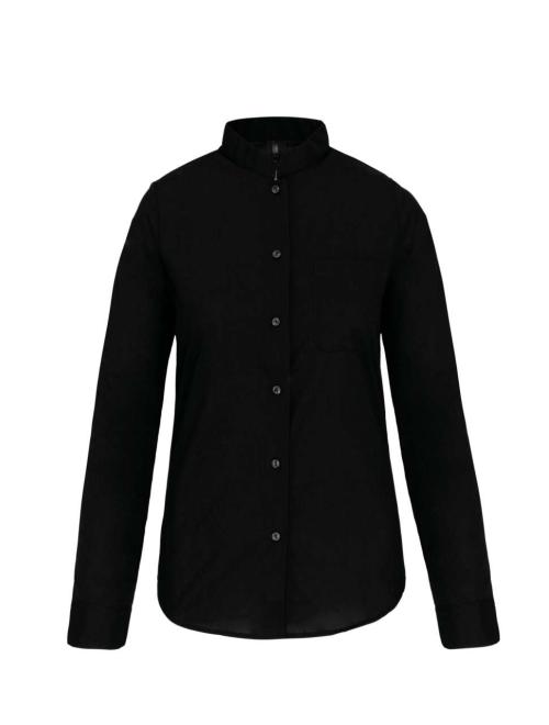 LADIES' LONG-SLEEVED MANDARIN COLLAR SHIRT LADIES' LONG-SLEEVED MANDARIN COLLAR SHIRT