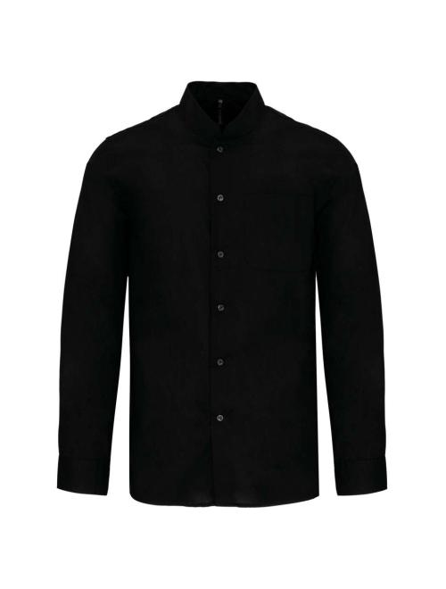 MEN'S LONG-SLEEVED MANDARIN COLLAR SHIRT MEN'S LONG-SLEEVED MANDARIN COLLAR SHIRT