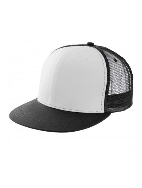 TRUCKER FLAT PEAK CAP - 6 PANELS