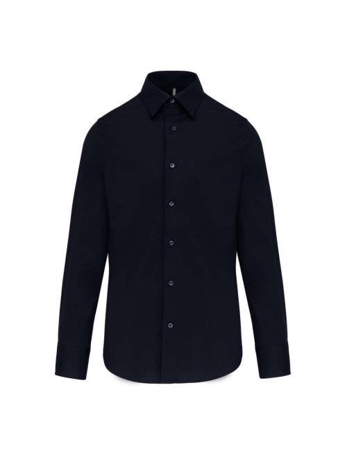 LONG-SLEEVED COTTON/ELASTANE SHIRT