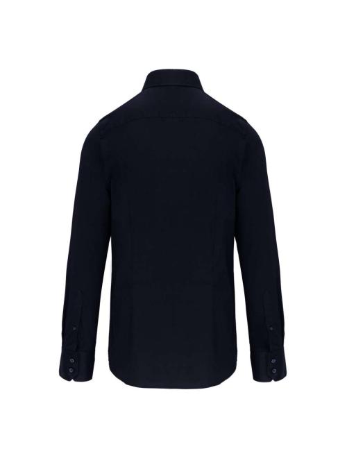 LONG-SLEEVED COTTON/ELASTANE SHIRT
