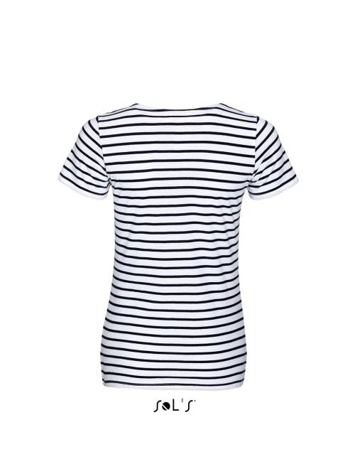 MILES WOMEN ROUND NECK STRIPED T-SHIRT MILES WOMEN ROUND NECK STRIPED T-SHIRT