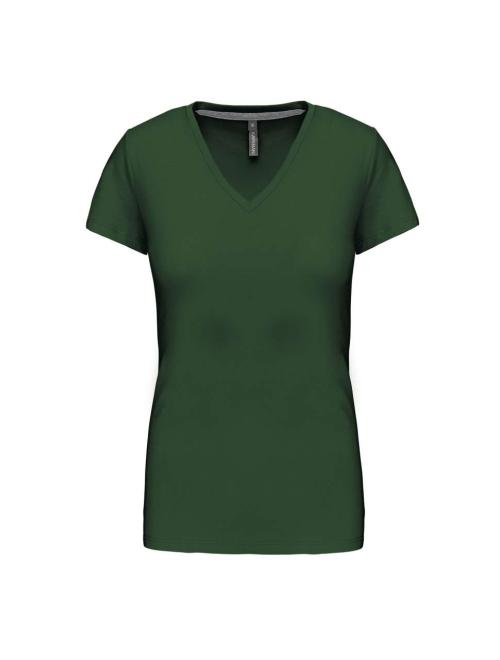LADIES' SHORT SLEEVE V-NECK T-SHIRT