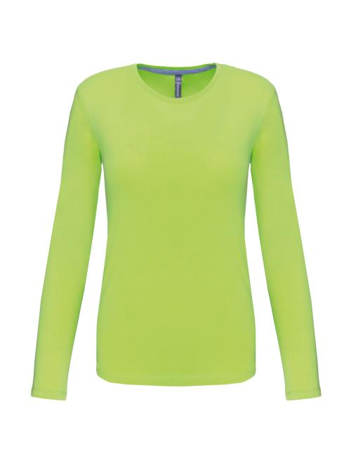LADIES' LONG SLEEVE CREW NECK T-SHIRT