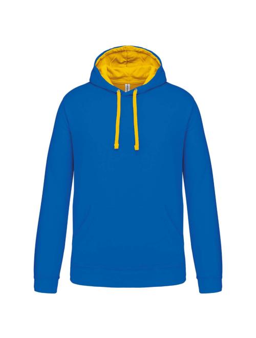 MEN'S CONTRAST HOODED SWEATSHIRT