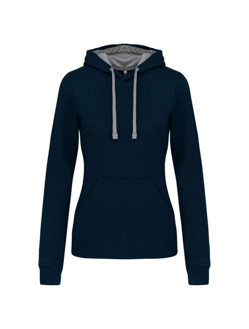 LADIES’ CONTRAST HOODED SWEATSHIRT LADIES’ CONTRAST HOODED SWEATSHIRT