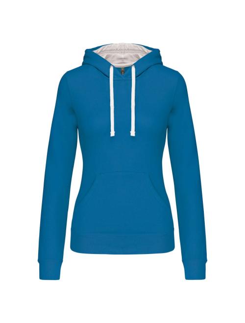 LADIES’ CONTRAST HOODED SWEATSHIRT LADIES’ CONTRAST HOODED SWEATSHIRT