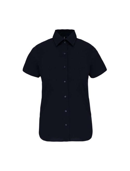 LADIES' SHORT-SLEEVED COTTON/ELASTANE SHIRT LADIES' SHORT-SLEEVED COTTON/ELASTANE SHIRT