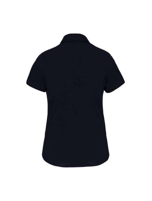 LADIES' SHORT-SLEEVED COTTON/ELASTANE SHIRT