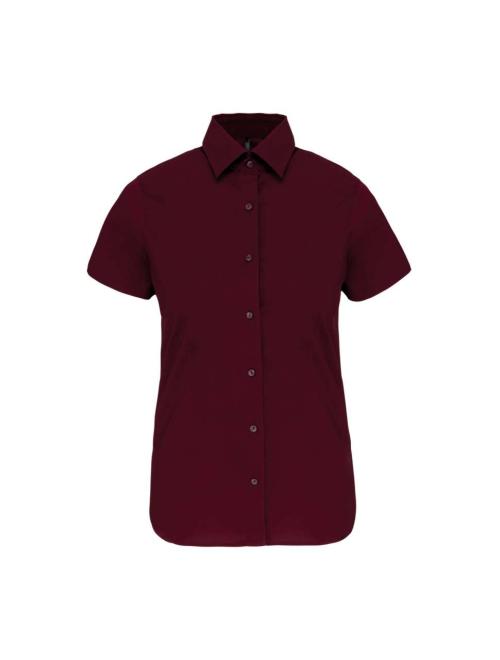 LADIES' SHORT-SLEEVED COTTON/ELASTANE SHIRT LADIES' SHORT-SLEEVED COTTON/ELASTANE SHIRT