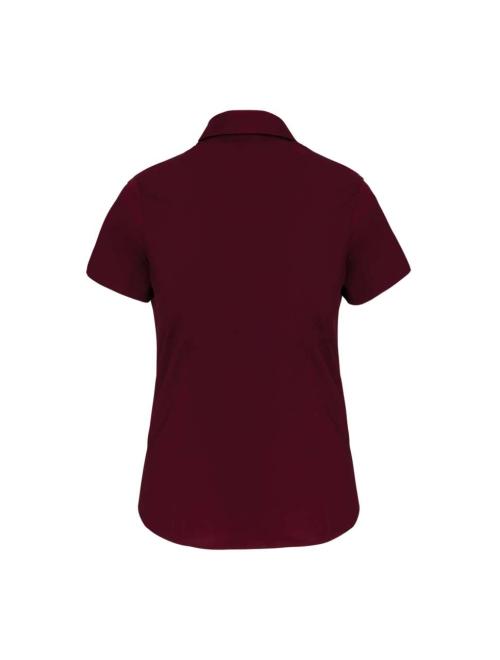 LADIES' SHORT-SLEEVED COTTON/ELASTANE SHIRT