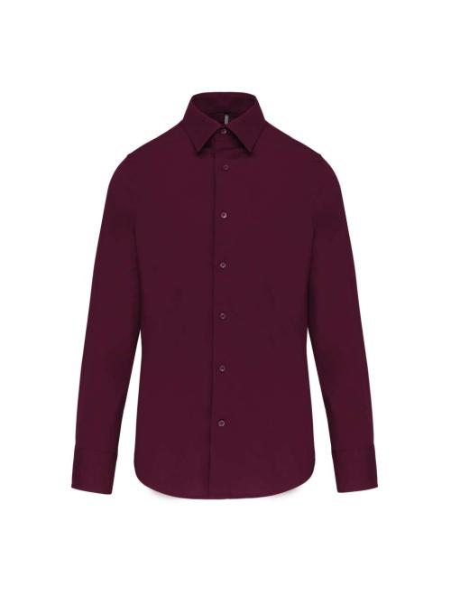 LONG-SLEEVED COTTON/ELASTANE SHIRT