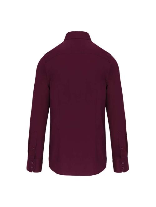 LONG-SLEEVED COTTON/ELASTANE SHIRT