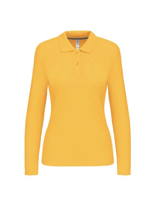 LADIES' LONG-SLEEVED POLO SHIRT