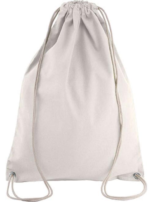 COTTON DRAWSTRING BACKPACK