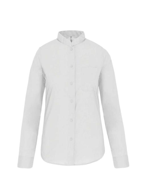 LADIES' LONG-SLEEVED MANDARIN COLLAR SHIRT LADIES' LONG-SLEEVED MANDARIN COLLAR SHIRT