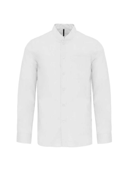 MEN'S LONG-SLEEVED MANDARIN COLLAR SHIRT
