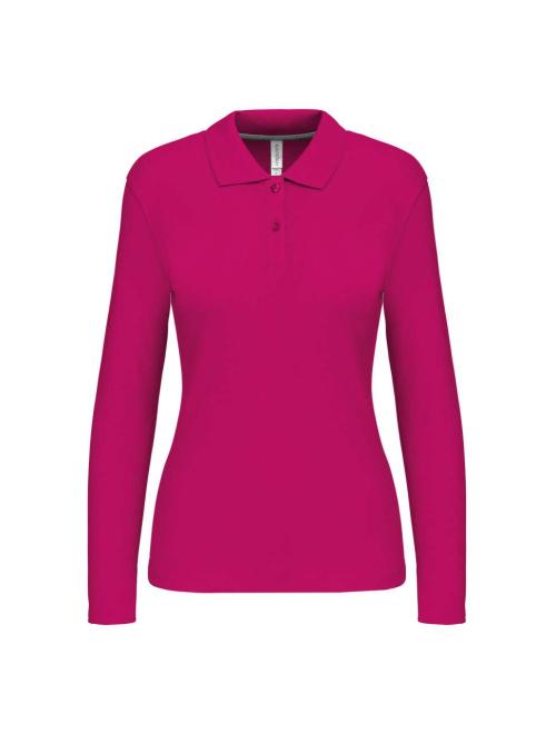 LADIES' LONG-SLEEVED POLO SHIRT
