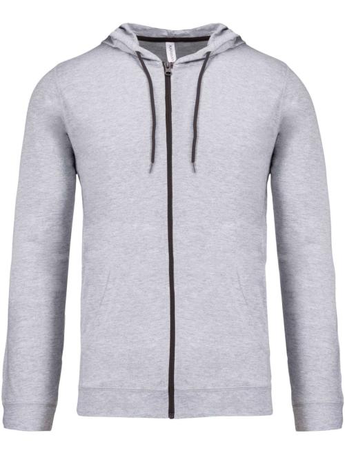 LIGHTWEIGHT COTTON HOODED SWEATSHIRT