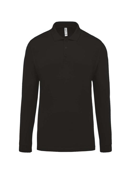 MEN'S LONG-SLEEVED PIQUÉ POLO SHIRT