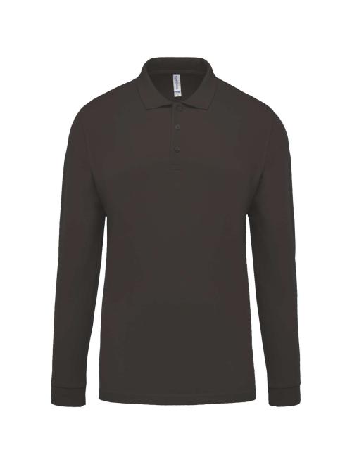 MEN'S LONG-SLEEVED PIQUÉ POLO SHIRT