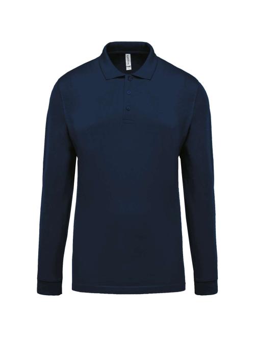 MEN'S LONG-SLEEVED PIQUÉ POLO SHIRT
