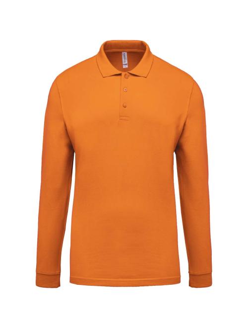 MEN'S LONG-SLEEVED PIQUÉ POLO SHIRT